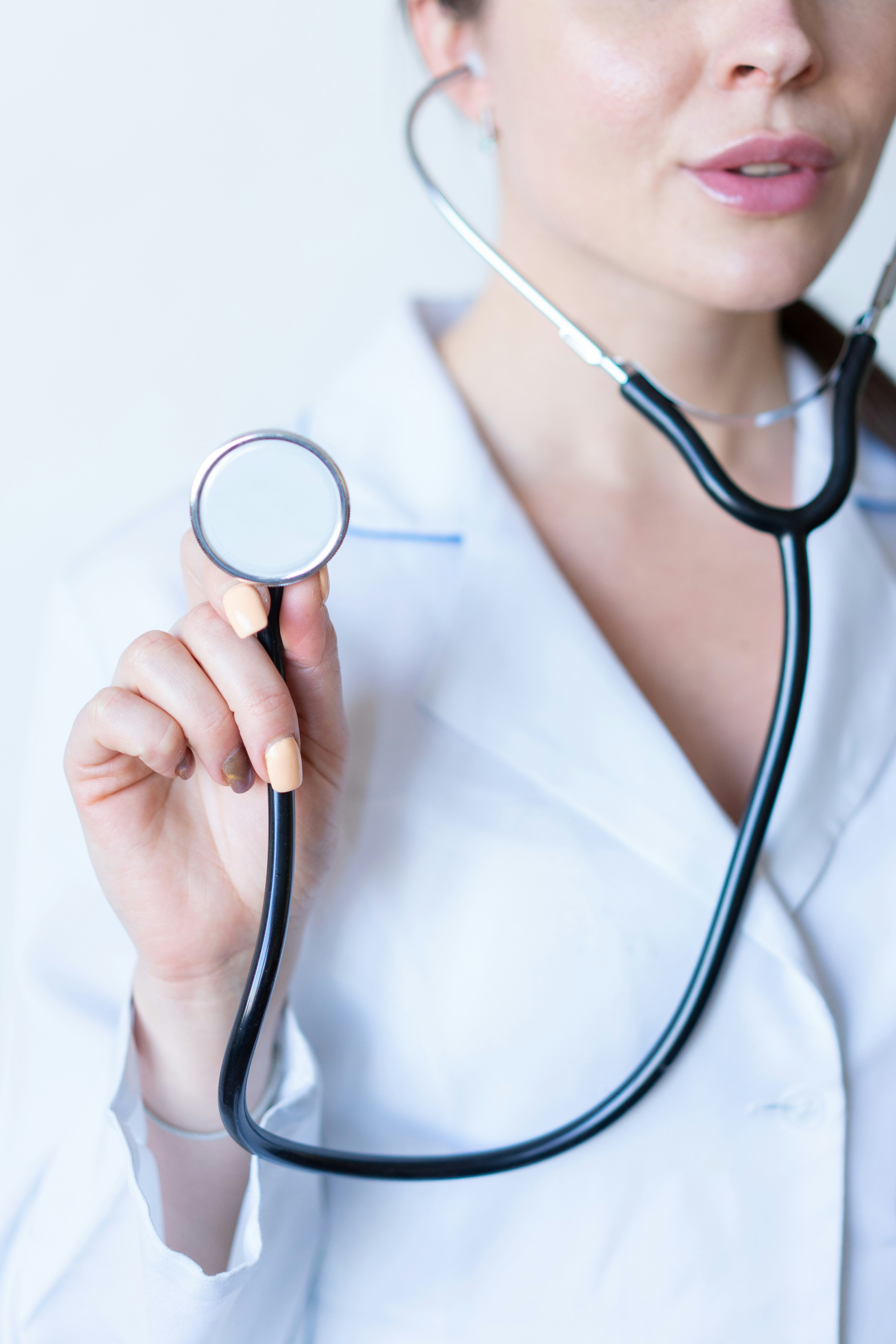 Medical professional smiling